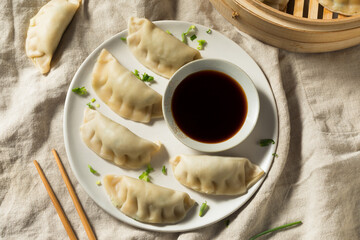 Canvas Print - Homemade Steamed Pork Dumplings