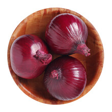 Red Onions In A Bowl