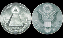 Great Seal Of United States From Reverse Of One Dollar Bill.