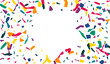 © Natallia - Rainbow Elements Celebrate White Background.