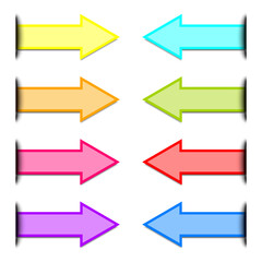 Poster - Retro arrows from the cut, great design for any purposes. Business design. Origami brochure template. Stock image. EPS 10.