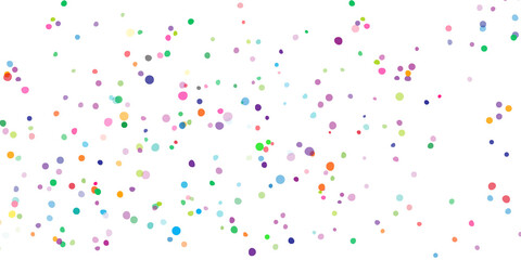 Colorful Confetti On White Background