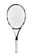 © New Africa - Tennis racket isolated on white. Sports equipment