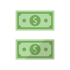 Canvas Print - Dollar vector flat icon