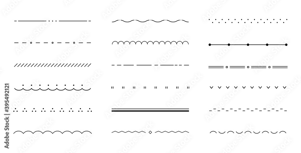 シンプルな飾り線のセット 装飾 仕切り あしらい おしゃれ かわいい 飾り罫 素材 フレーム Wyniki Wyszukiwania Fototapetka Eu