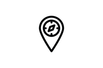 Sticker - Camping Element Outline Icon - Placeholder