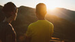 © Amaia - Pareja observando el atardecer en la Sierra de Guadarrama en Madrid