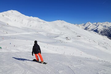 Wall Mural - Zillertal skiing area in Austria