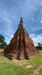 temple stupa in Ayutthaya thailand