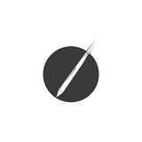 Fototapeta Miasto - Pencil icon logo design vector