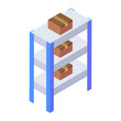 © SmashingStocks - Parcel shelf icon in editable isometric design