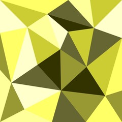 Poster - Green and yellow triangle vector background or pattern
