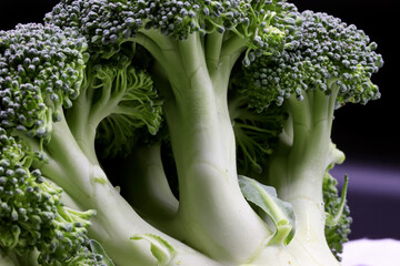 close-up of a bunch of broccoli