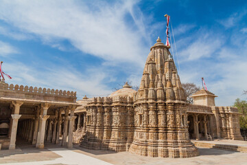 Wall Mural - Sri Sat Bis Deori Jain temple at Chittor Fort in Chittorgarh, Rajasthan state, India