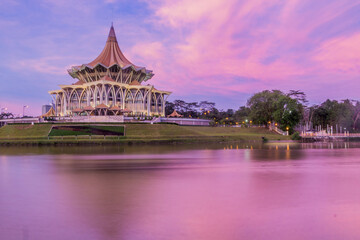 Wall Mural - Sarawak State Legislative Assembly Building in the center of Kuching, Malaysia