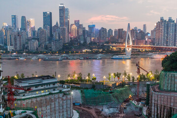 Wall Mural - Skyline of Chongqing with Yangtze river, China