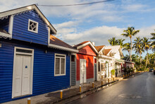 Colorful Houses In Las Terrenas, Dominican Republic