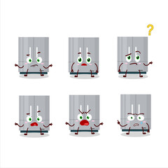 Wall Mural - Cartoon character of refrigerator with what expression