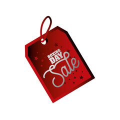 Poster - boxing day, tag price sale discount christmas seasonal offer