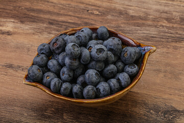 Ripe sweet tasty blueberries heap