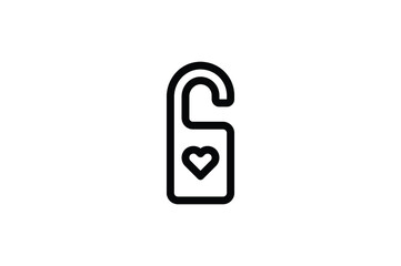 Sticker - Wedding Outline Icon - Padlock