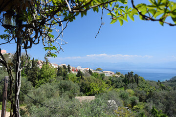  Chlomos, ein Bergdorf auf Korfu