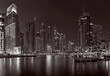 Dubai - The Marina at night.
