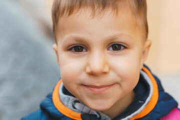 Poster - closeup portrait of boy