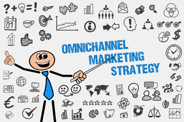 Wall Mural - Omnichannel Marketing Strategy