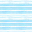 Seamless pattern. Watercolor blue stripes. Background.