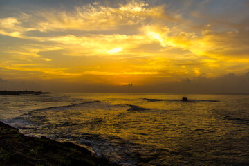 Sunrise at a Diu beach