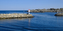Utsira Harbour Entrance And Pier, Utsira Island, Rogaland, Norway