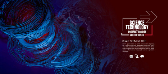 Abstract technology speed concept, innovation technology background