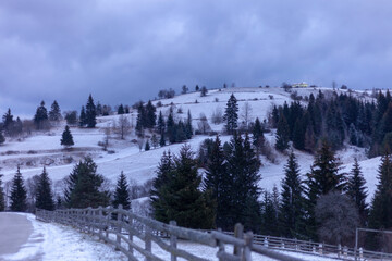 Beautiful landscape of a mountain landscape in the countryside