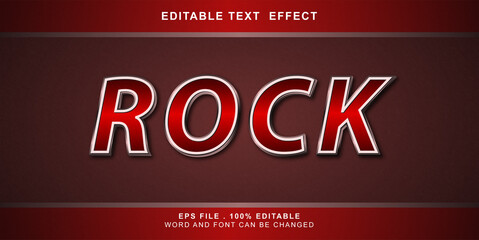 Wall Mural - rock text effect editable