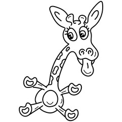 Sticker - Giraffe Animal Cartoon 