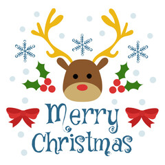 Sticker - Merry Christmas Vector 