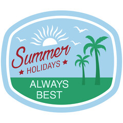 Sticker - Summer Logo Vector 