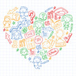 © helen_f - Concept of learning English. Flat design, vector pattern.