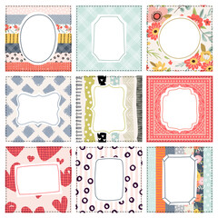 template greeting cards or invitations. freehand drawing with space for text