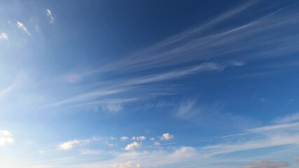 青空と雲のタイムラプス