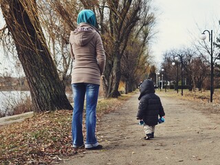 Wall Mural - parent and child