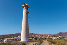 Lighthouse On The Island Of Fuerteventura In Spain In The Summer Of 2020