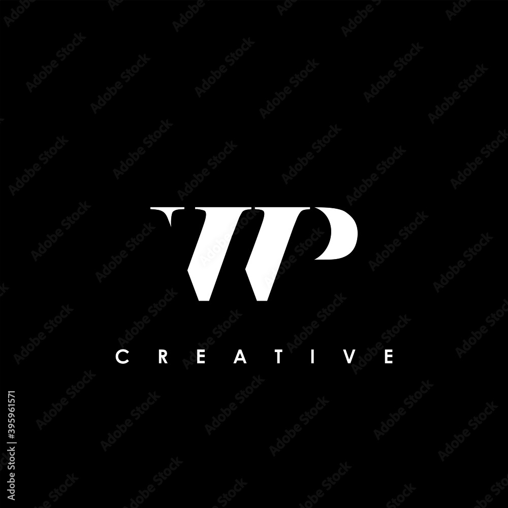 WP Letter Initial Logo Design Template Vector Illustration Stock Vector ...