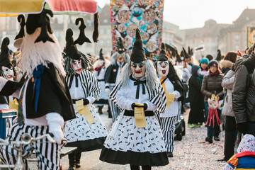 Wall Mural - traditionelle Figur der Basler Fasnacht	