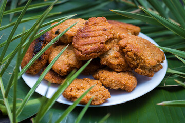 Thekua is an Indian sweet dish.popular in uttarpradesh, bihar and jharkhand.offering for the chhat festival. 