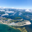 Aerial view of the city of Fort Myers Beach; Florida