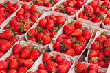frische Erdbeeren auf dem Markt	
