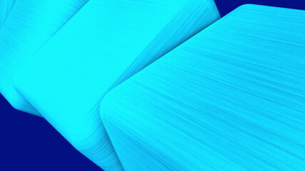 Aufkleber - Rotation of large steel metal cubes, computer generated, close-up. 3d rendering isometric background