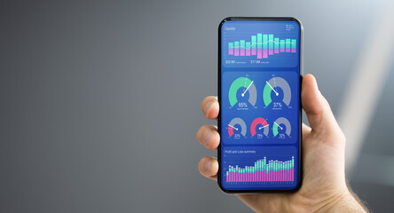 Poster - Predictive Business KPI Data Technology Dashboard